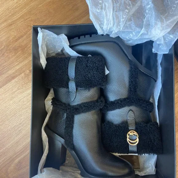 Coach Harlie Bootie, Black, Size 8